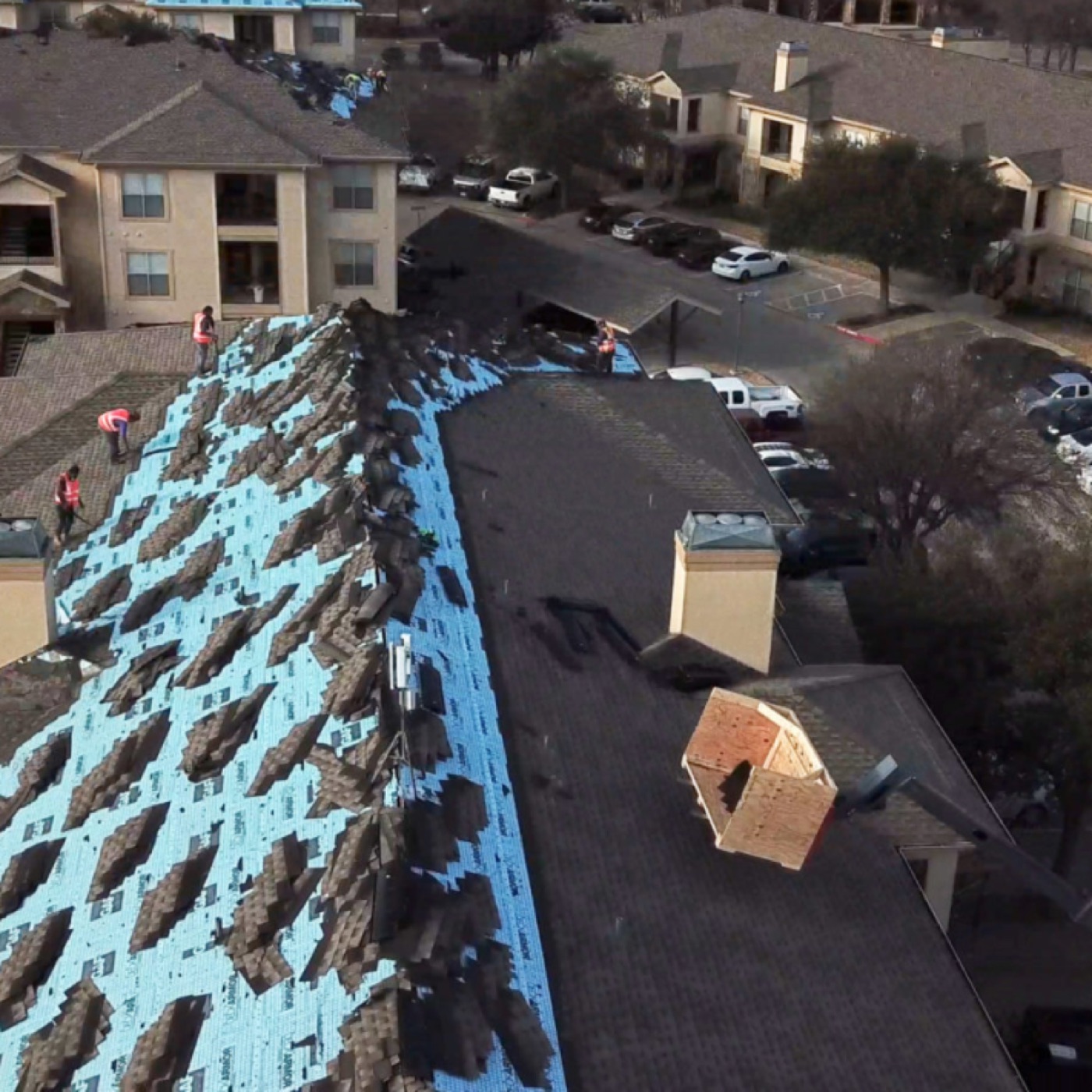 Multi-family roof replacement by Kingdom Konstruction