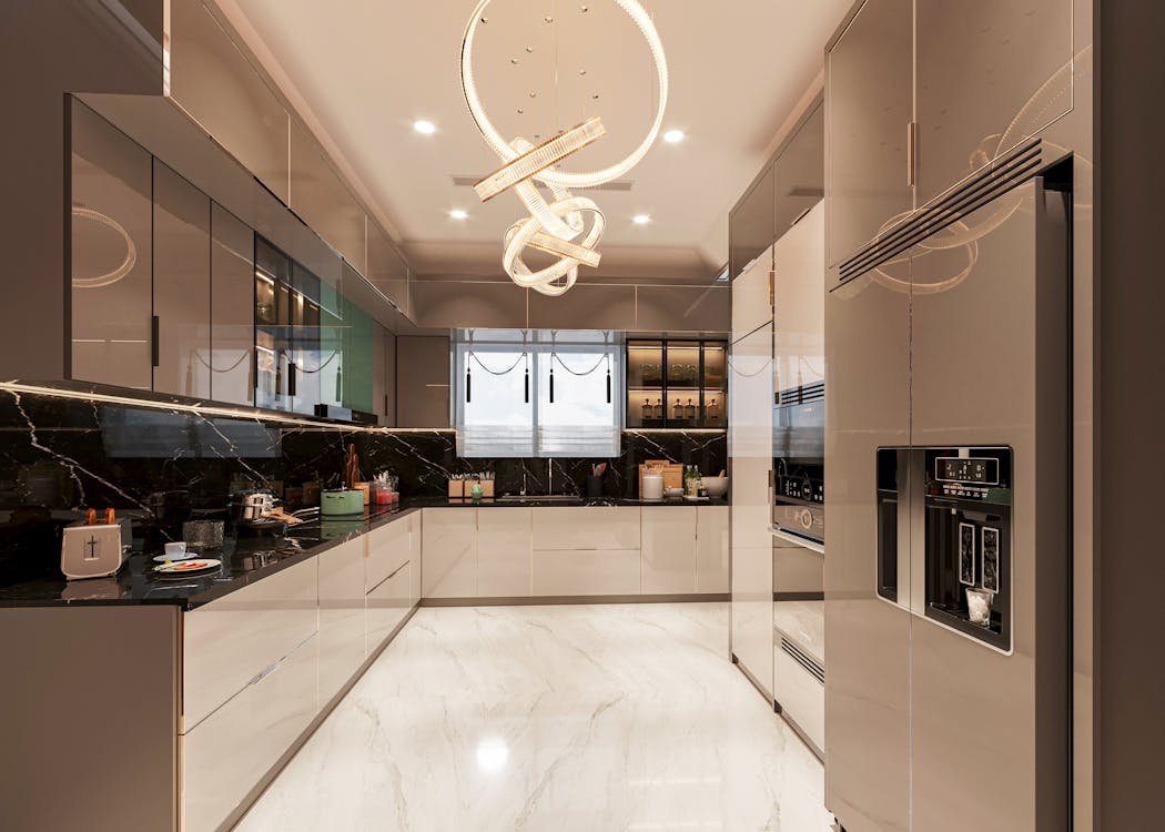 Marble luxury kitchen remodel by Kingdom Konstruction Texas
