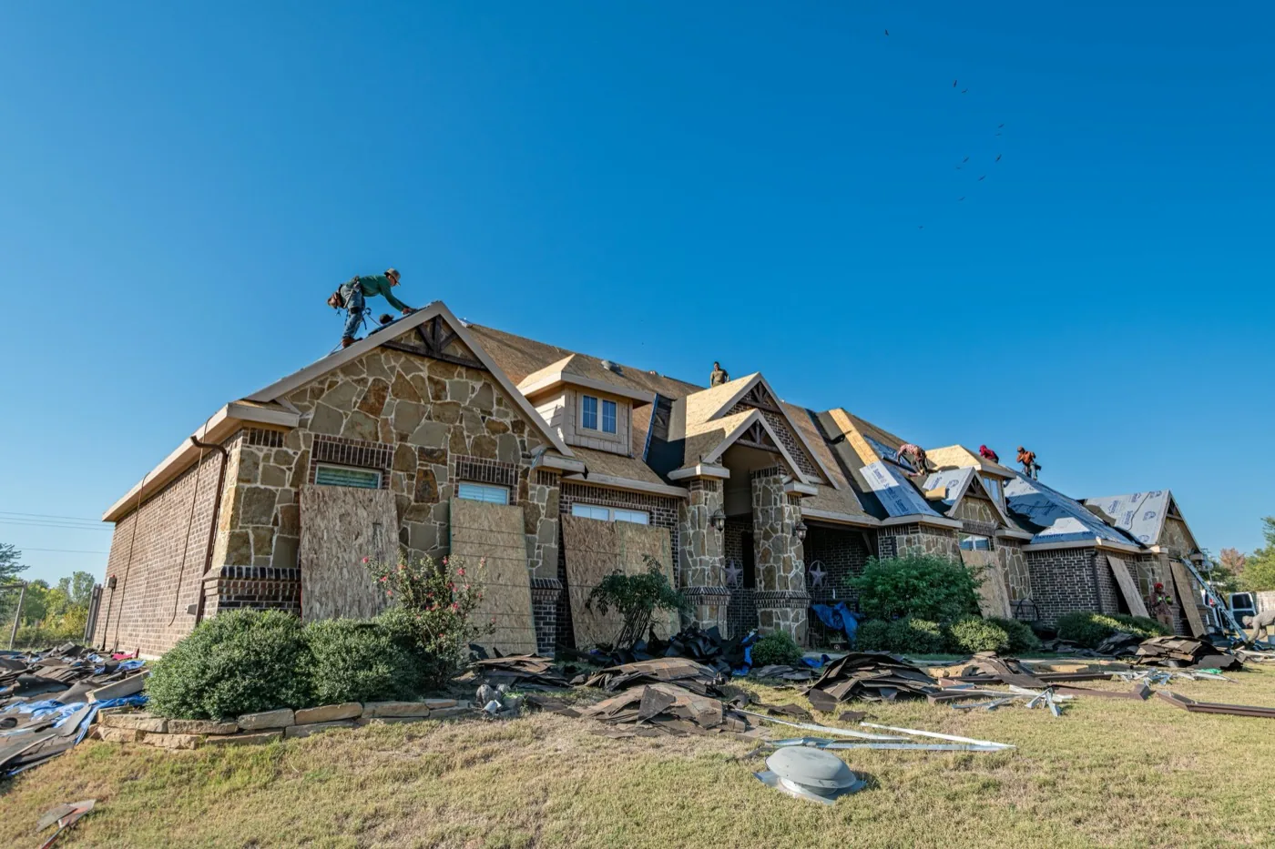 Storm damage restoration in Houston